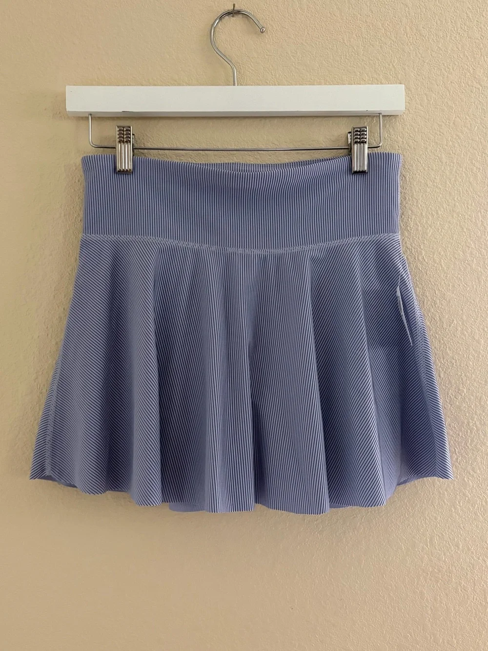 Old Navy Sky Blue Ribbed Skater Skirt